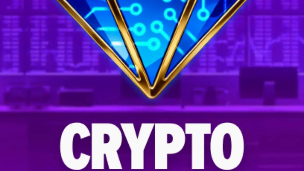 Crypto Crown 20 slot game interface na may neon crypto symbols