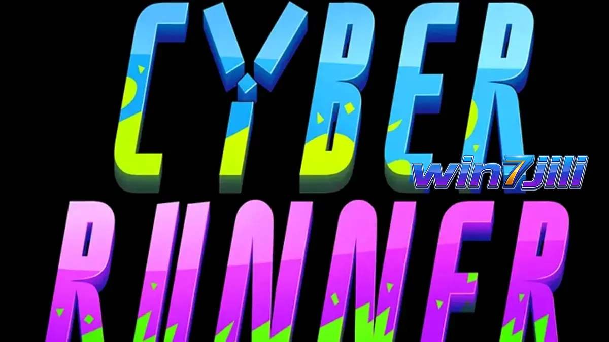 Isang neon-drenched na cyberpunk city scene na may futuristic na mga elemento mula sa Cyber Runner slot.