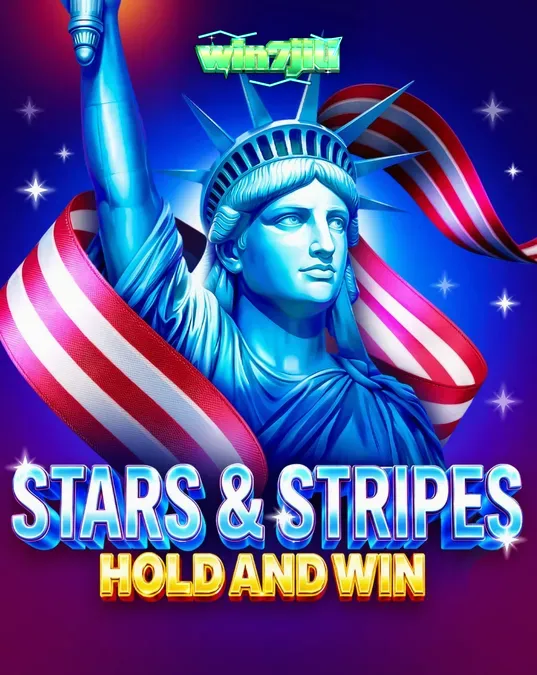Isang makulay na visual ng Stars & Stripes Hold and Win slot na nagpapakita ng mga patriotic symbols at fireworks.
